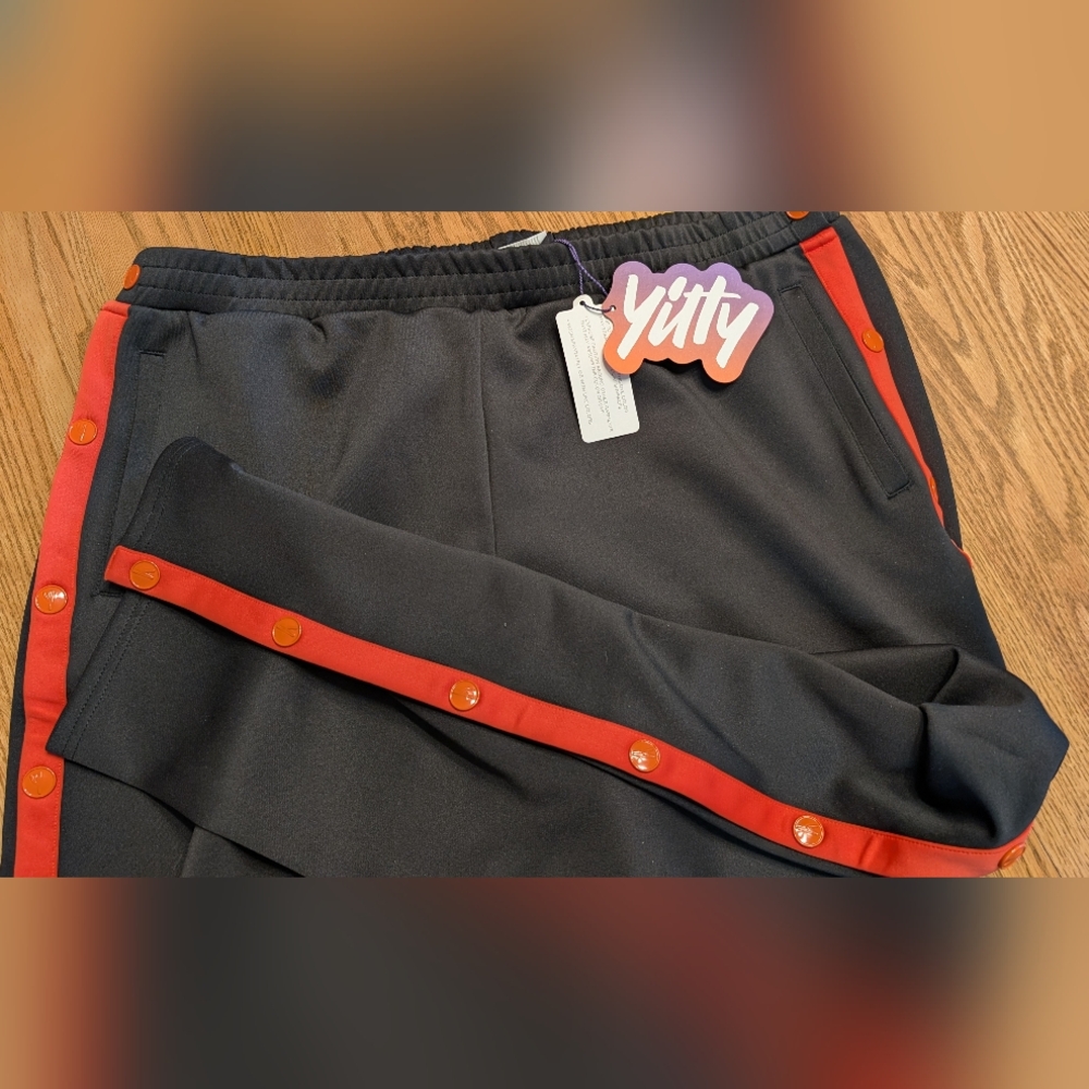 YITTY Black and Red Track Pants